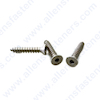 #14 FLAT HEAD ALLEN SHEET METAL SCREW (STAINLESS)(18-8 stainless).
